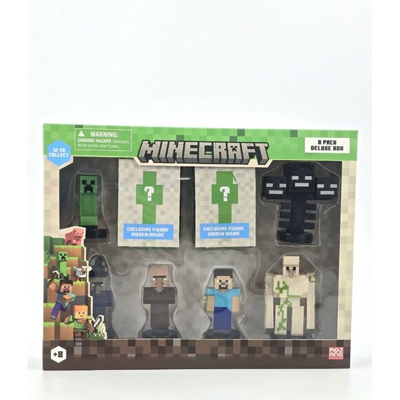 Minecraft Self-Inking Stampers Deluxe 8 Pack Collector Set With Hidden Surprise - Picture 4 of 9
